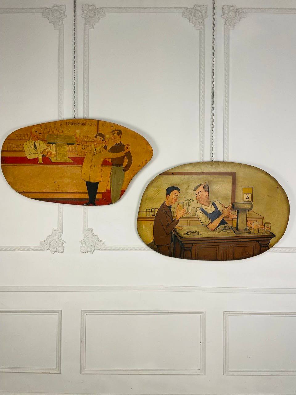 Пара картин «В таверне»