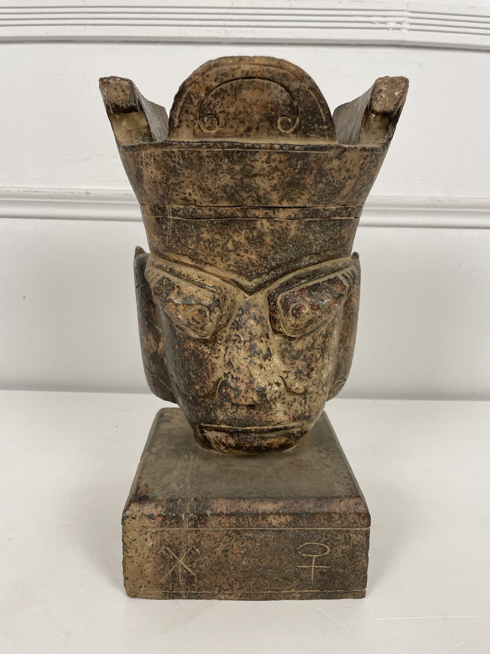 Массивная печать в форме головы