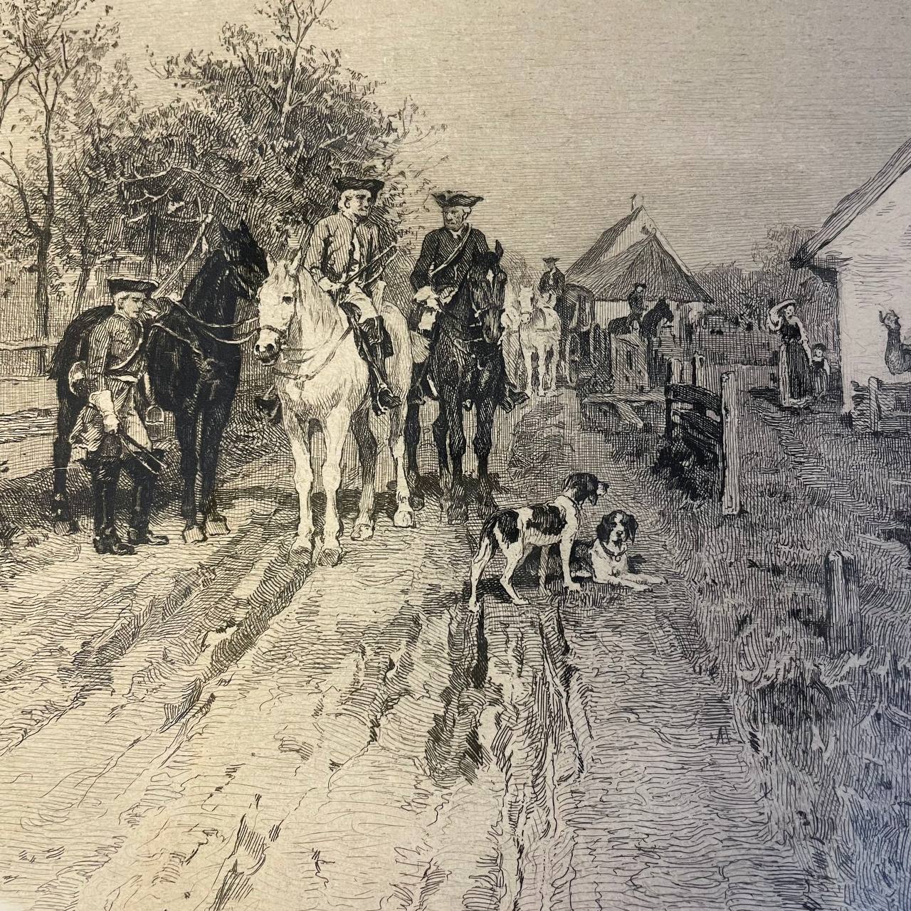 Антикварная гравюра