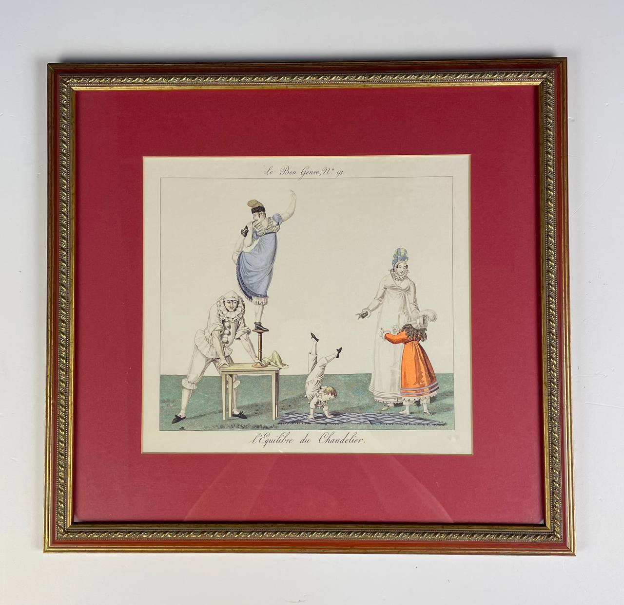 Эстамп «Сцена N 91. Трюк свеча.»