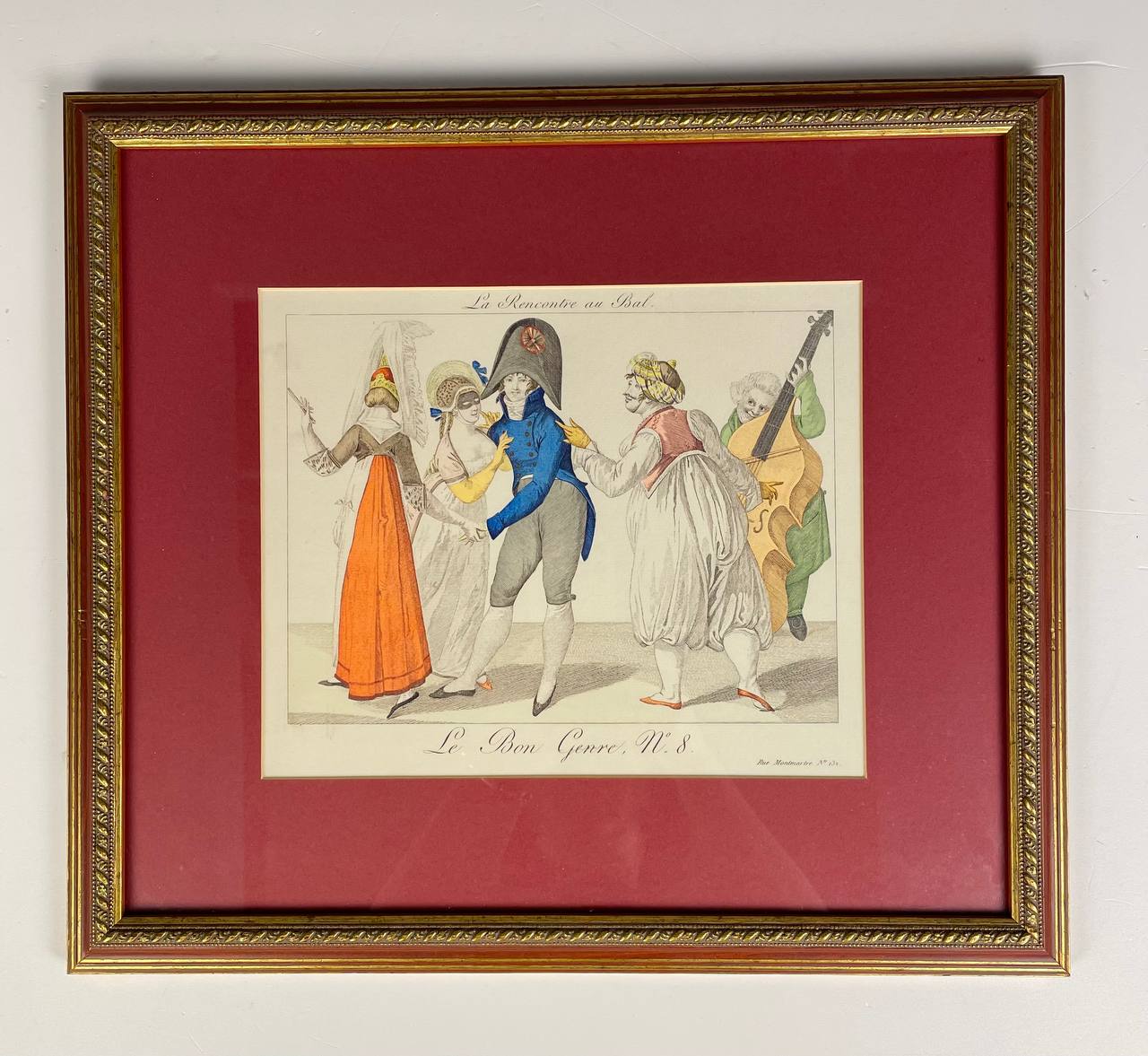 Эстамп «Встреча на балу»