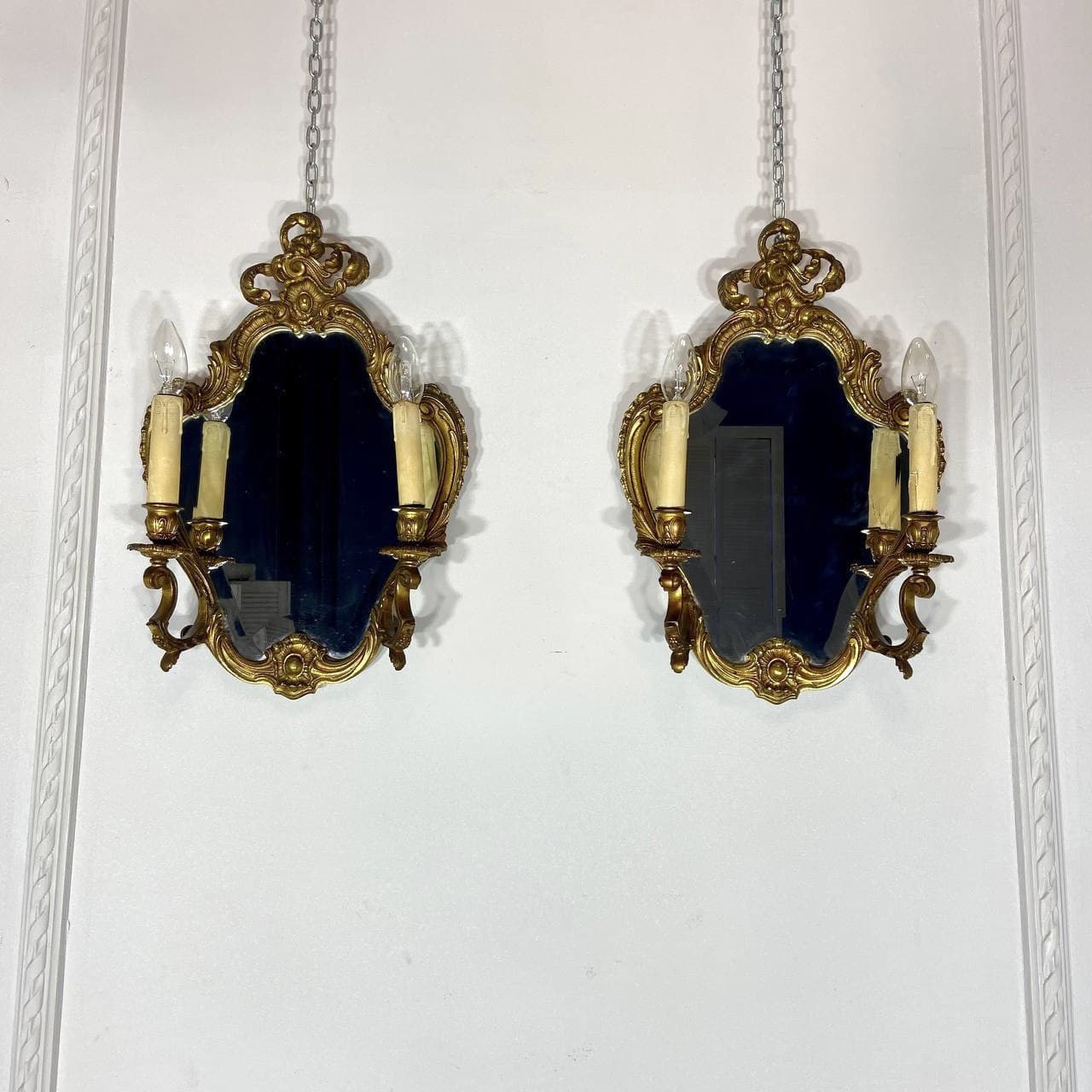 Бра антикварные парные.