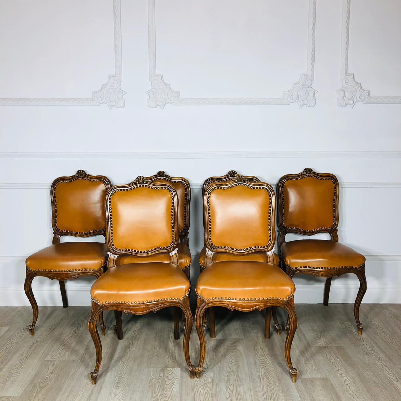 Гарнитур стульев антикварный в стиле Луи XV