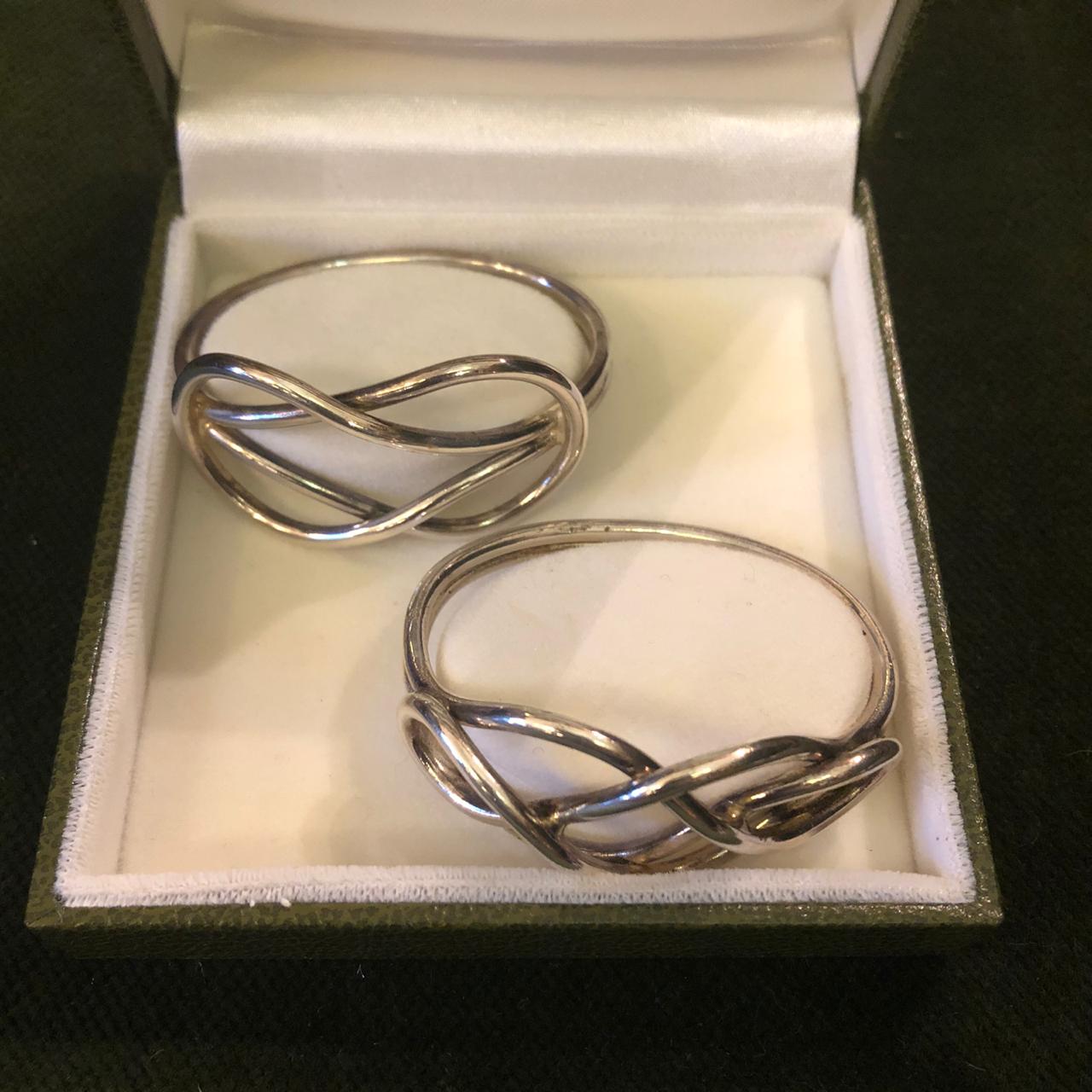 Набор антикварный из двух колец для сервировки, Christofle.