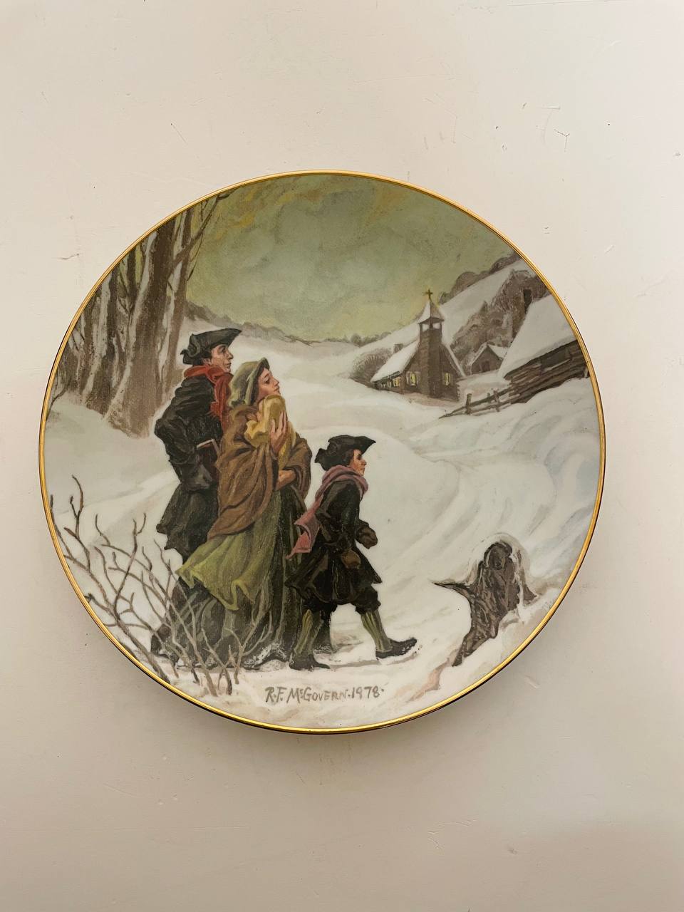 Фарфоровая тарелочка «Выражение веры»