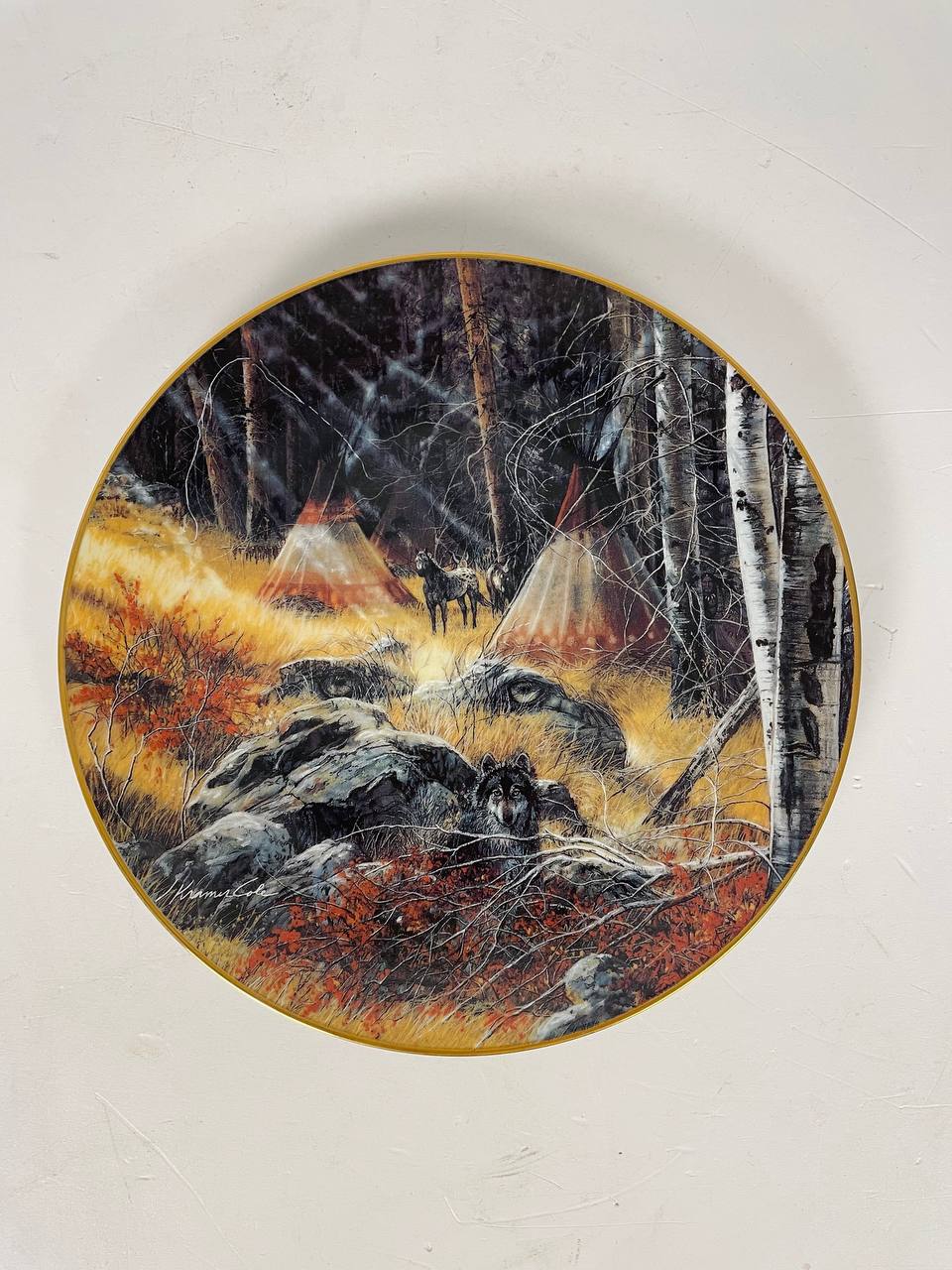 Фарфоровая тарелочка «He who watches», Bradex.