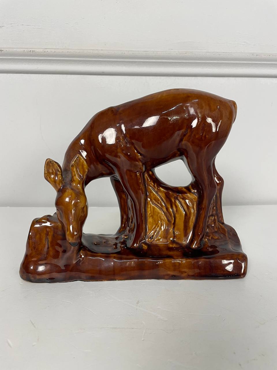 Антикварная скульптура «Оленёнок».