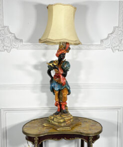 Старинная настольная лампа "Мавр" середины ХХ века из Италии