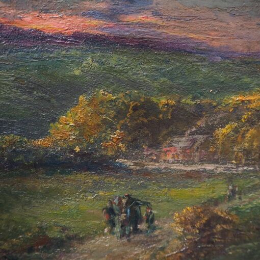 Картина "Route de palais a Fosie Pris de Sart. 1914 год.