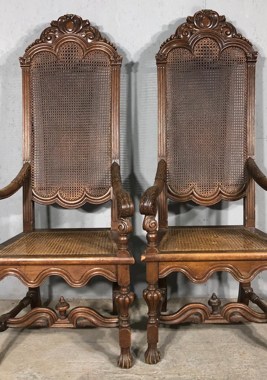 Кресла парные из ротанга начала XX века.