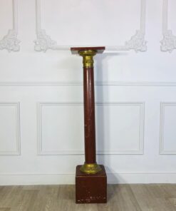 Терракотовая колонна-пьедестал начала XX века, Франция.