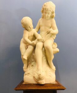Скульптура “Первый урок” Limoges, начало XX века, Франция.