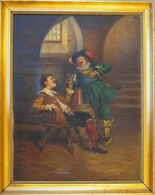 Картина "Два вельможи". Eser. Конец XIX века.