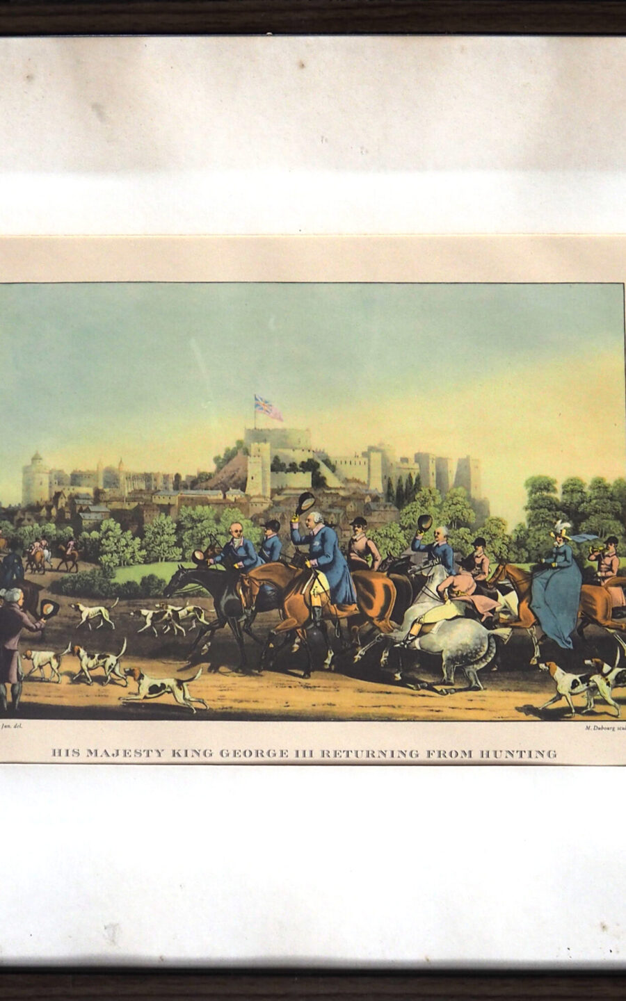 Гравюра “Его величество Георг III возвращается с охоты”. Середина XIX века