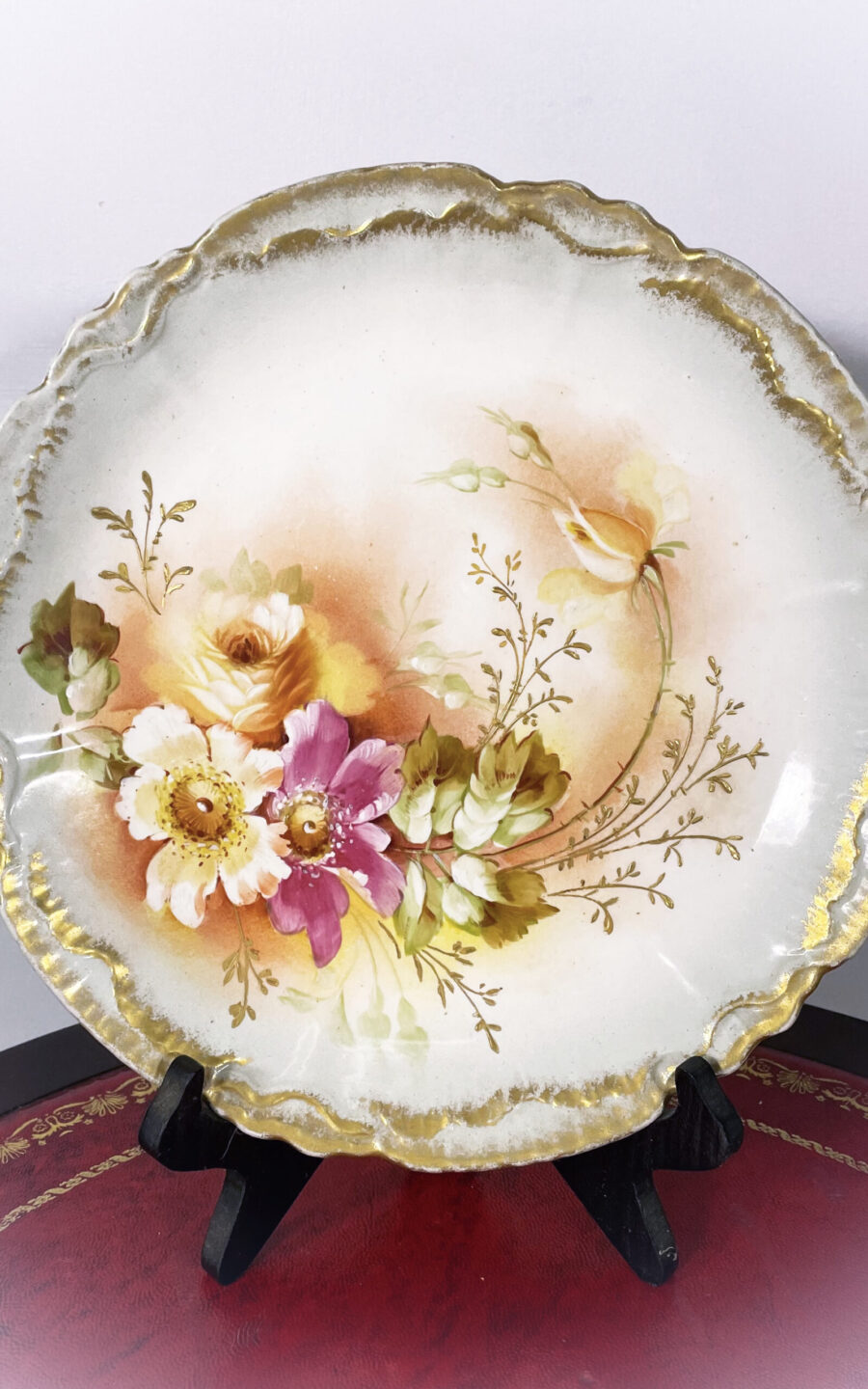 Декоративная антикварная тарелочка начала XX века, Германия.