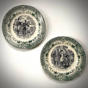 Антикварные коллекционные тарелки Sarreguemines, конец ХIХ-первая четверть ХХ века.