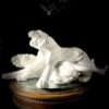 Фарфоровая скульптура "Львы"